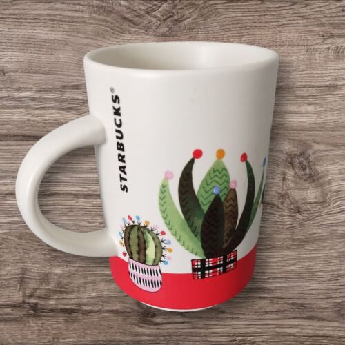 2017 Starbucks Christmas Cactus Coffee Mug Limited Edition 12oz