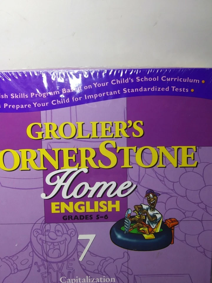 98 Grolier's Corner Stone Home English Win/Mac CD-Rom #7 Capitalization Spelling - Image 3 of 4