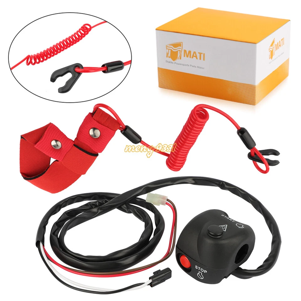 Handlebar Start Stop Switch Box &Lanyard for Yamaha WaveRunner FZS GX1800A 09-16 - Image 4 of 4