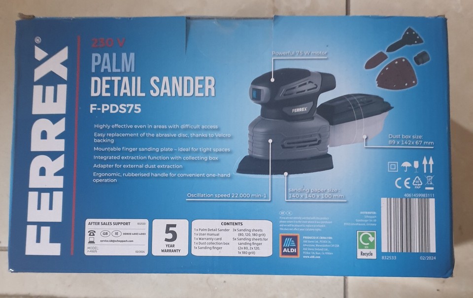Ferrex detail palm sander New boxed | eBay UK