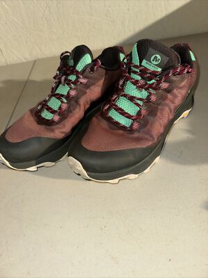 Merrell Womens Moab Speed J066858 Red Running Shoes Sneakers Size 9