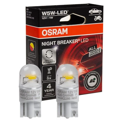OSRAM W5W-LED GEN2 Nuit Breaker Avec Street Legal Modèle 2024/25 Duobox - Photo 1/3