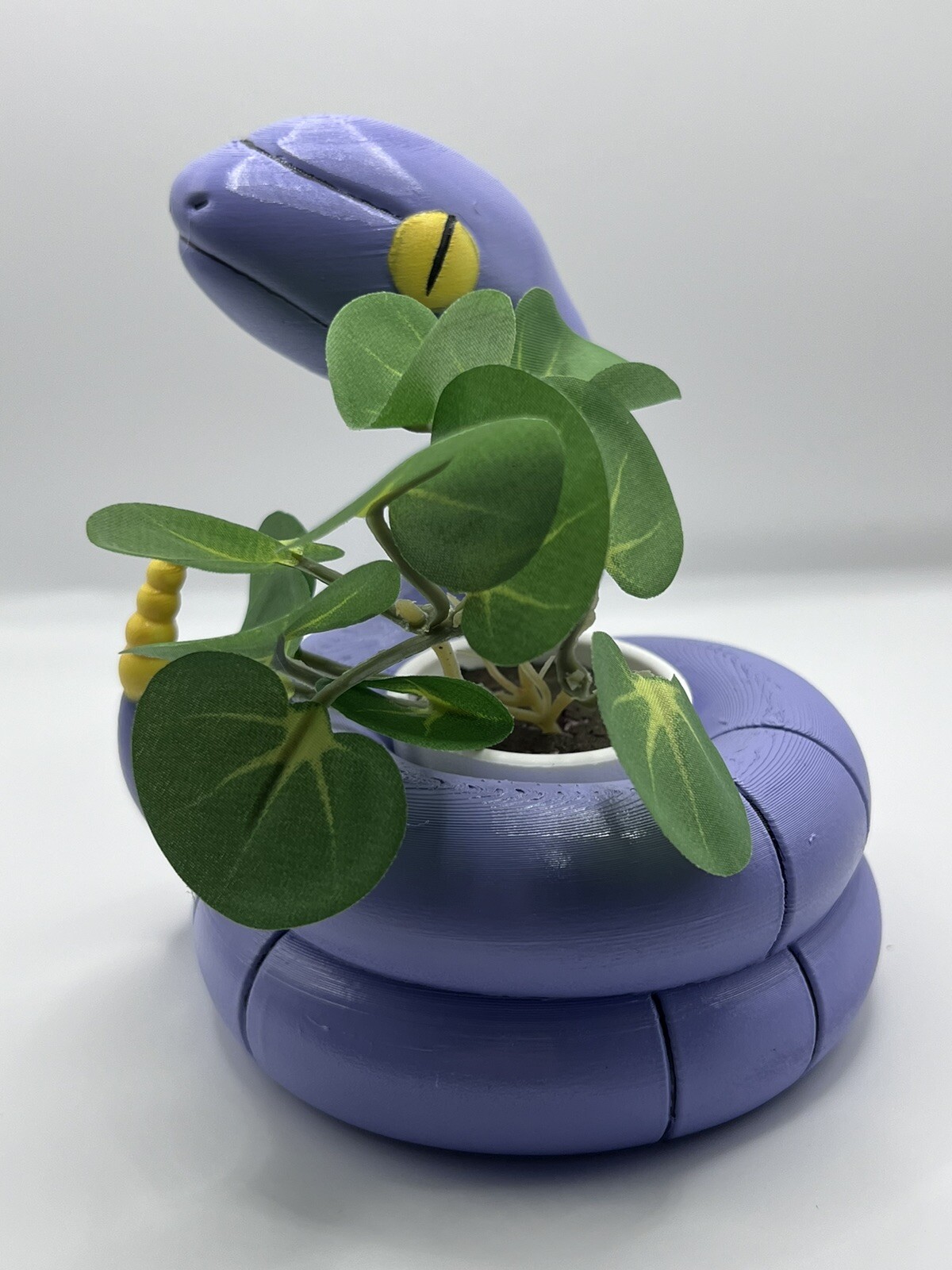 Ekans Pokemon Flower Succulent Pot Planter 3D Printed Hand Painted WYSIWYG