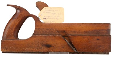 Vintage H. L. James Wood Rabbet Plane Williamsburg, MA Circa 1855-1879