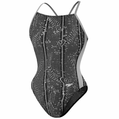 Speedo Performance TrainIII Endurance+ Flyback Swim suit Youth Girl's 8/24  NEW 