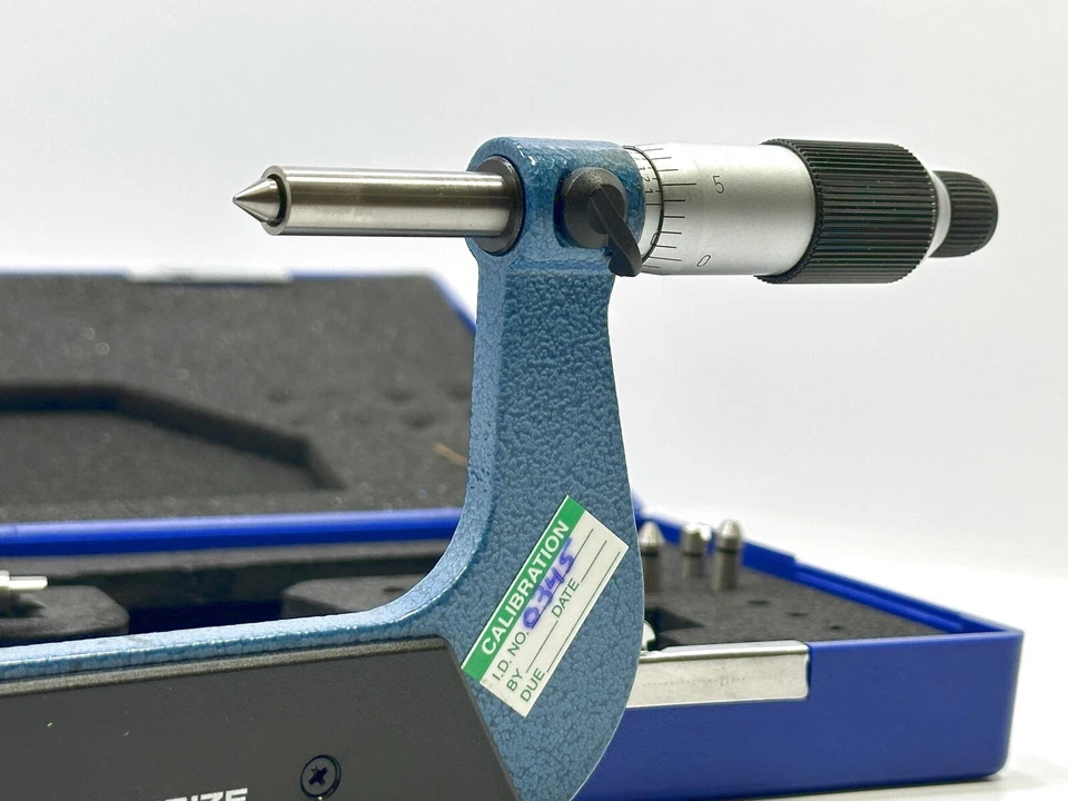 ACCUSIZE 2-3" .0001" Analog Point Inspection Micrometer Set | Pre-owned 1pc - Image 4 of 4