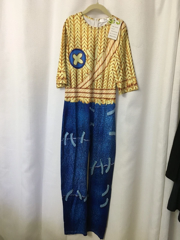 男孩万圣节服装带绳子图案胸部 32 英寸长 48 英寸大号 14 码 — 第 2/4 张图片