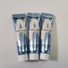 Lot Of 3-Aceology Brightening Treatment Mask 15 mL/.5 oz Mini Travel Sz, Sealed