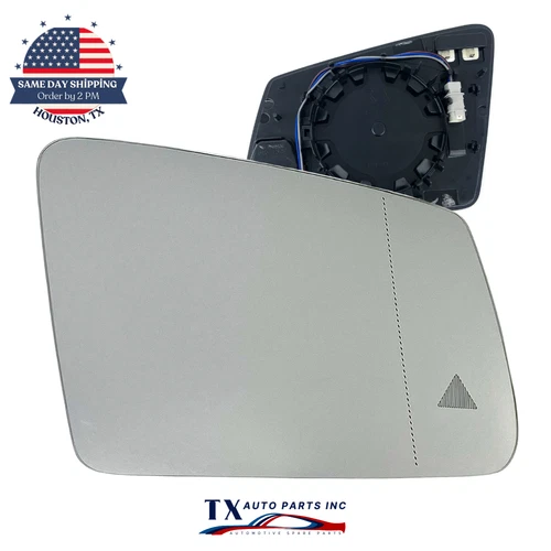 Passenger Side Mirror Glass for MERCEDES BENZ W204/W212/W221 with BSM Heated