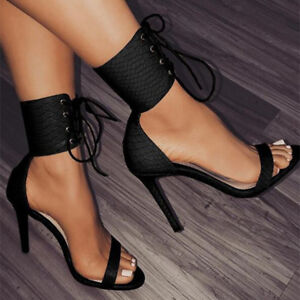 Ladies Open-Toe High Heels Stiletto 