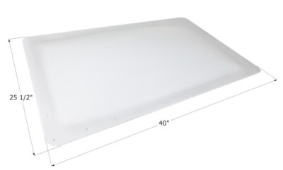 Icon 18-2732 Skylight; 4 Inch Height; Rectangular; For 36 Inch Length x 21-1/2 I
