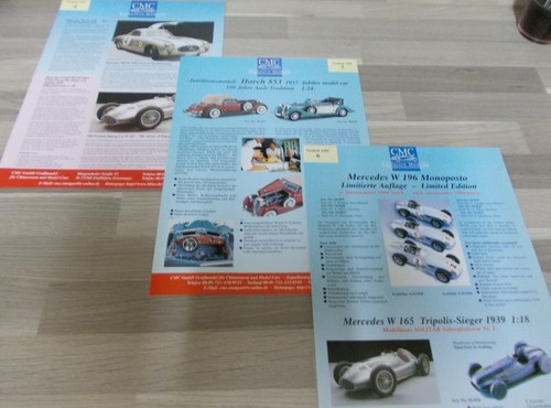 3 X Neuheiten CMC Katalog aus 1999 - 3X Flatblatt Katalog mit 2 Seiten DIN A4 - Picture 2 of 2