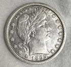 Rare 1895-O Barber Silver Quarter Dollar  25C  Lightly Circulated