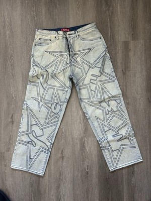 Supreme Jeans Star Logo Embroidery Size 34 | eBay