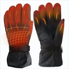 Electric Heated Gloves - Windproof Winter Hand Warmer for Outdoor Activities