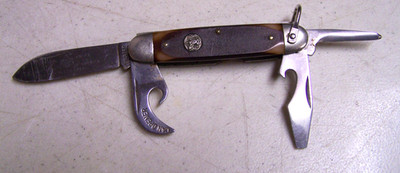 Vintage ULSTER Official Boy Scouts of America Pocket Knife 4 Blade Stainless