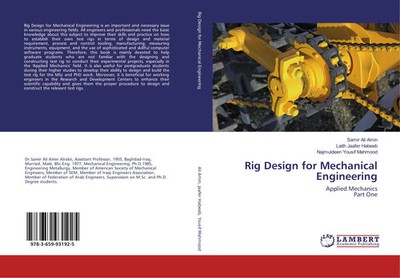 Rig Design for Mechanical Engineering Applied Mechanics Part One Amin (u. a.)