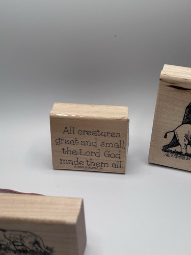 Stampin’ Up Tier, Gummistempel Lot Elefanten Löwen Zoo Wild Safari Glaube Holz - Bild 4 von 10