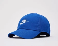 Nike Club Unstructured Futura Wash Adjustable Hat Game Royal Size S/M FB5368-480