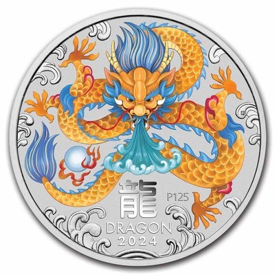 2024 Australia 1 kilo Silver Lunar Dragon BU (Colorized, SIII) | eBay 2024 Australia 1 kilo Silver Lunar Dragon BU (Colorized, SIII) | eBay