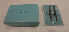 Vintage 2.5" Tiffany  Co Sterling Silver Paper Clip Money Clip w/ Original Box