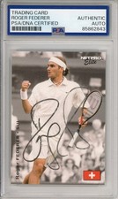 2003 NETPRO ELITE #S3 ROGER FEDERER SIGNED ROOKIE RC CARD PSA DNA COA AUTOGRAPH