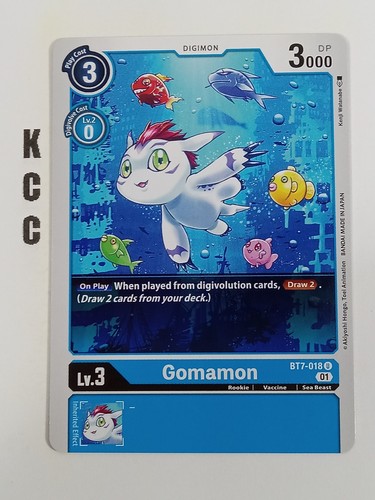 Digimon CCG #BT7-018 U Gomamon