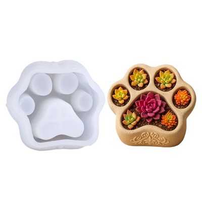 Easy Release Cats Paw Silicone Mold Suitable for Resin Concrete Art Casting