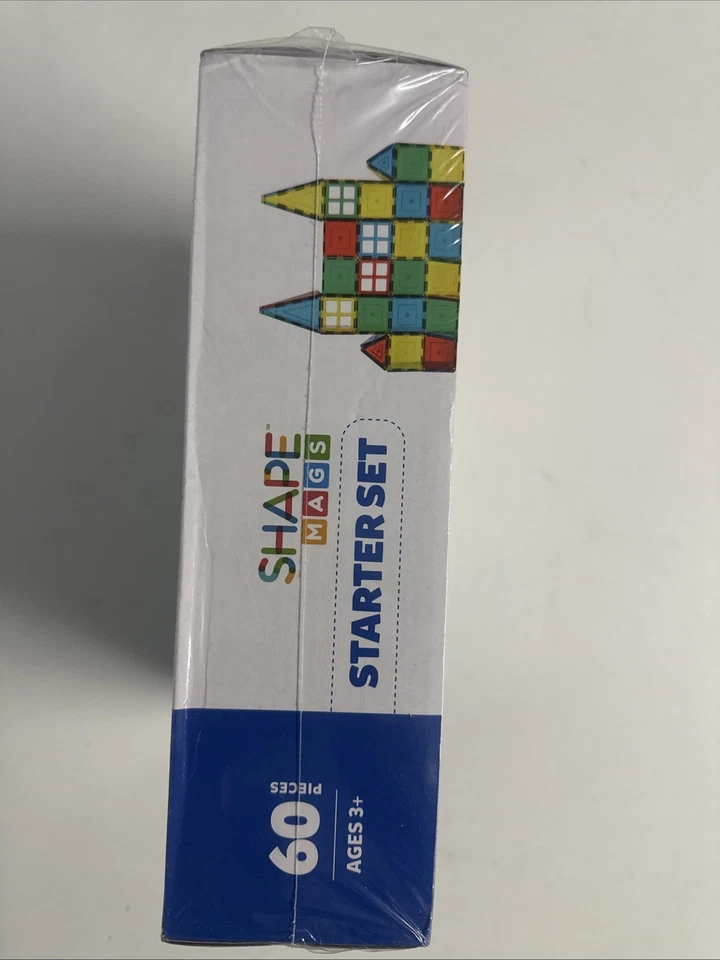 MAGNETIC SHAPEMAGS 60 PIECE STARTER BUILDING SET NEW  SEAL - Image 2 of 4