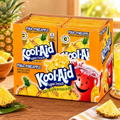 Kool Aid Unsweetened Drink Mix Pina-Pineapple 48 x 3,9g Vorratspack