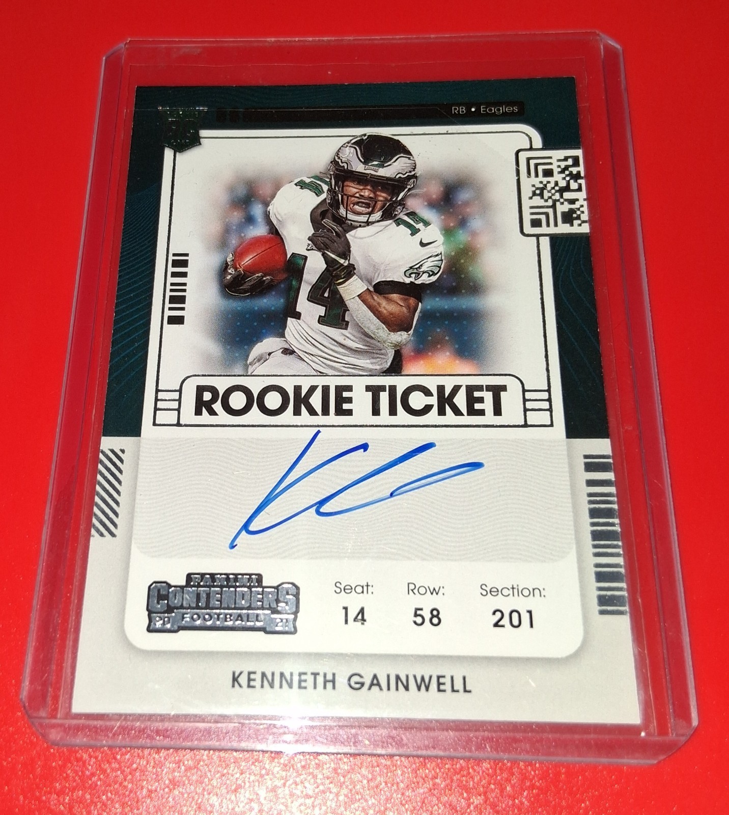 2021 Panini Contenders - Rookie Ticket RPS Kenneth Gainwell #139 (AU, RC)