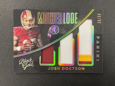2016 Panini Black Gold #ML25 Josh Doctson Mother Lode Prime Triple PATCH /99