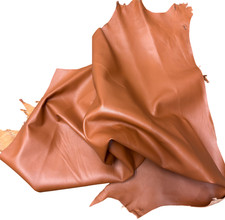 TAN Nappa Soft Premium Quality Sheepskin Genuine Leather Hide- NO Holes 6Sqft