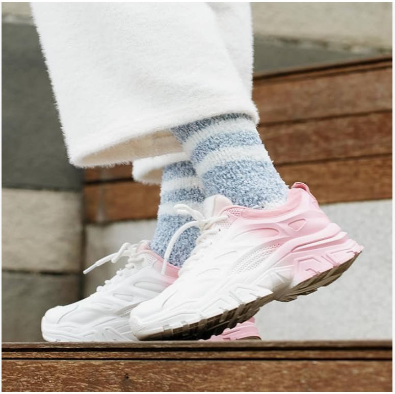 Womens Socks Winter 5 Pairs Cozy Slipper Fluffy Warm Footies Sleeping Soft Knits