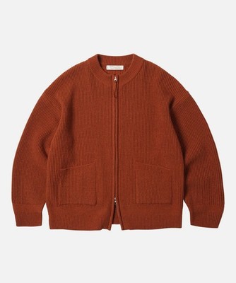 Frizmworks Wool Deck Zip up Cardigan -Brick/ Men / S~ XL