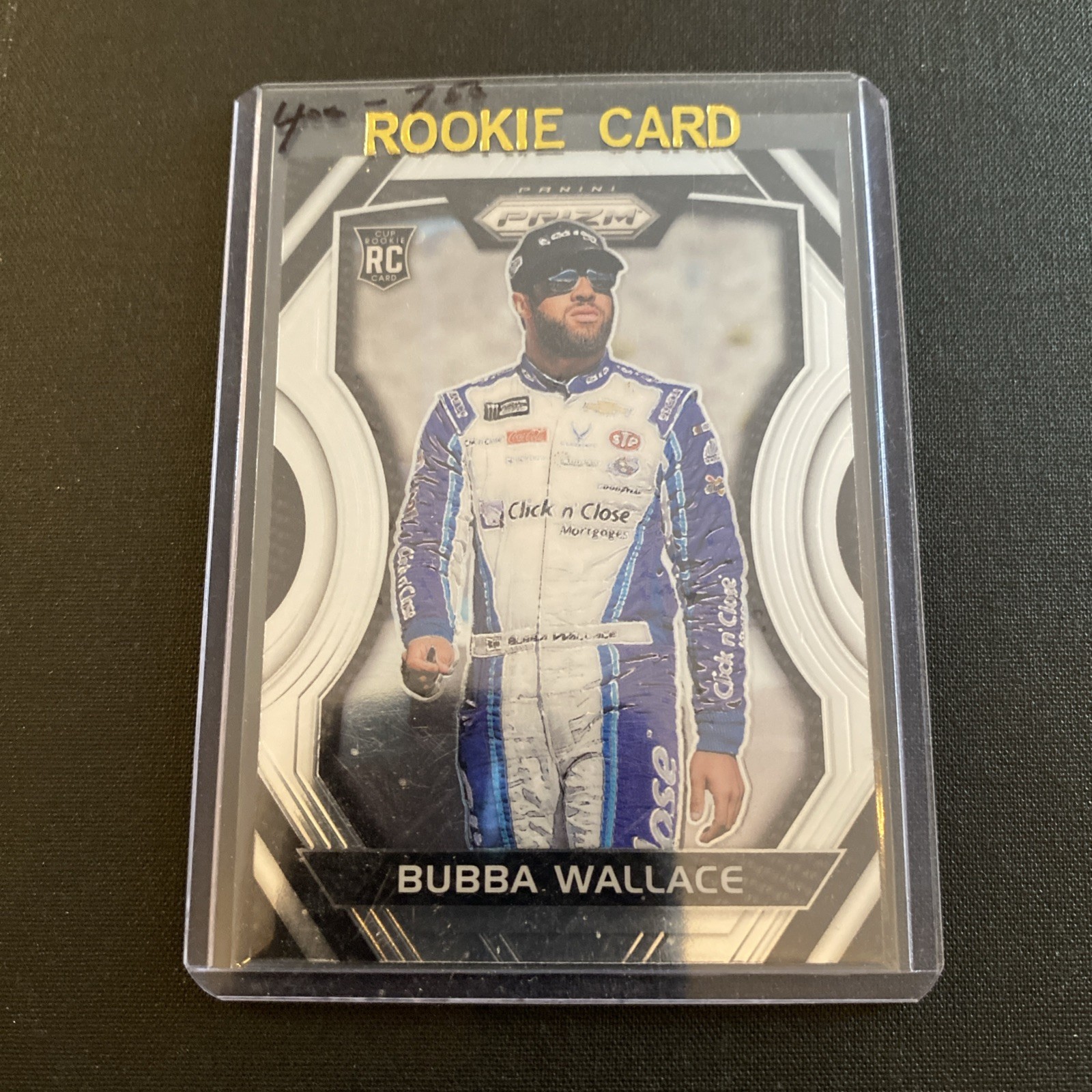 2018 Panini Prizm Chrome ROOKIE Card Nascar BUBBA Wallace RC #11 L