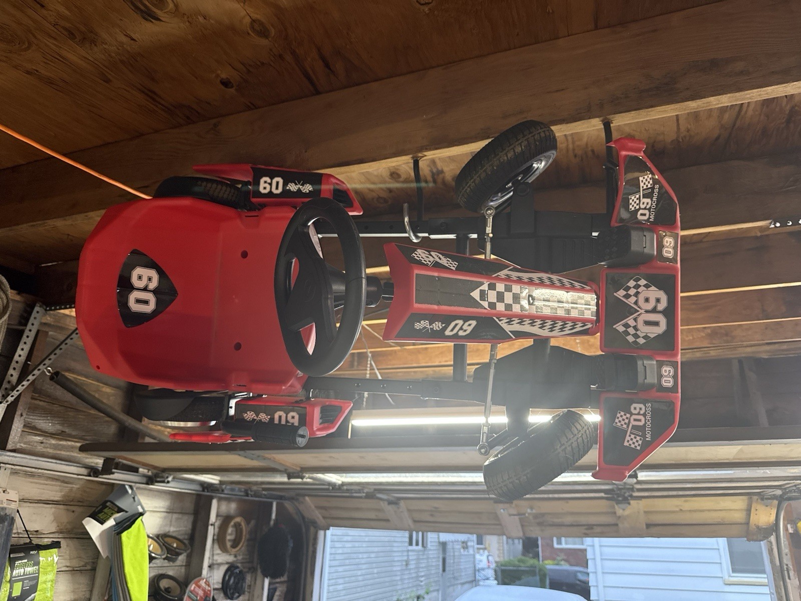 MotoCross 60 Kids Pedal Go-Kart Off Road Complete Frame Red/Black 69 Decals
