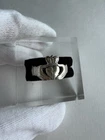 Irish Sterling Silver Claddagh Ring Hallmarked Vintage Size 8.5