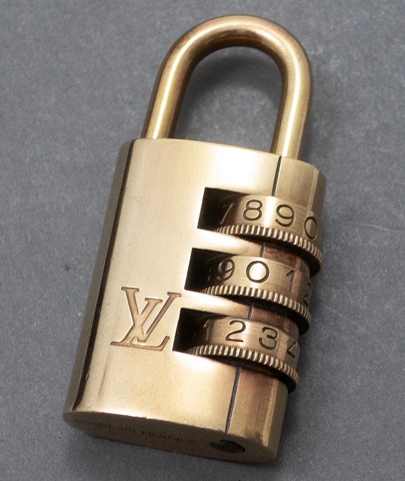 LOUIS VUITTON ZAHLENSCHLOSS PADLOCK SCHLOß LOCK KEY SPEEDY KEEPALL TASCHE BAG
