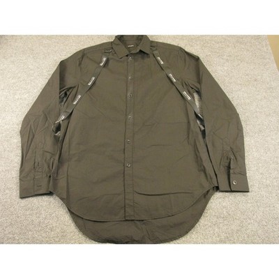 Stampd Los Angeles Mens Black Harness Strap Button Down Size M Streetwear #2156