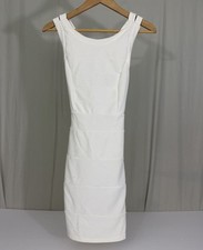 Forever 21 Women’s Sz S Bodycon Dress White Sleeveless Club Party Festival