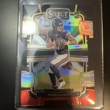 2023 Panini Select - Concourse Tyson Bagent #18 Black & Red Prizm Die-Cut (RC)