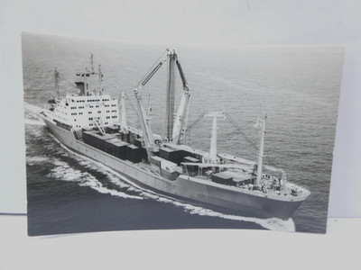 Stratheden Frachtschiff auf See Containerschiff unterwegs Foto 70er Jahre