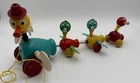 Vintage Fisher Price Gabby Goofies Wooden Pull Toy-1956