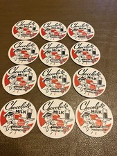 Lot of 12 Milk Caps 1 5/8 Diam