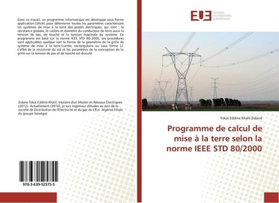Programme de calcul de mise à la terre selon la norme IEEE STD 80/2000 Tekai Edd