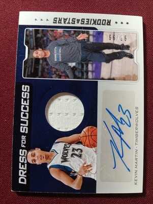 Kevin Martin 2019-20 Chronicles Dress for Success JSY Auto #97/99 Timberwolves!
