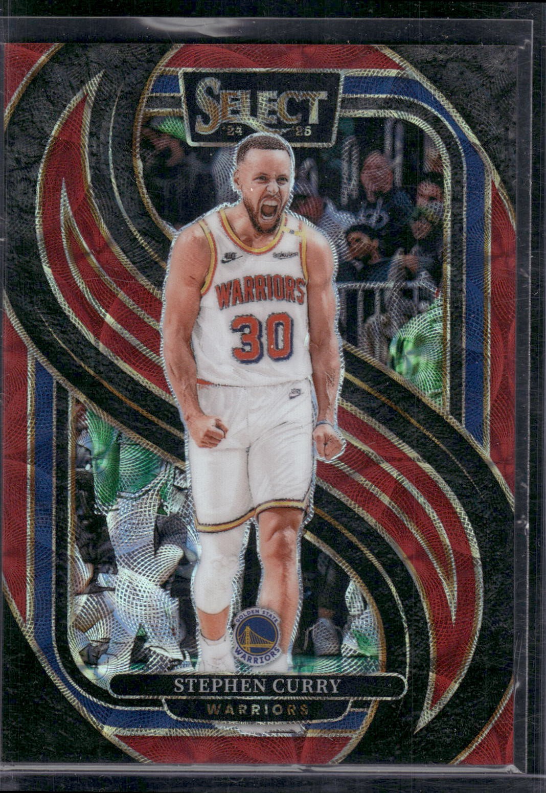 2024-25 Panini Select #143 Stephen Curry Red Scope Prizm #/249