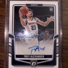 2024-25 Panini Donruss Optic - Signature Series Trey Alexander, Trey Alexander #