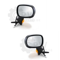 AußEnspiegel Set FüR Renault Modus Fp/Jp 12/04- AsphäRisch Beheizbar 7 -Polig